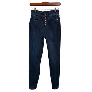 Judy Blue Skinny Fit Blue Jeans Button Fly Style #JB82331DK Women’s Size‎ 0 / 24